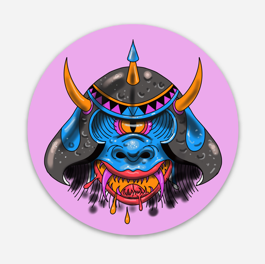 Samurai Monster Sticker