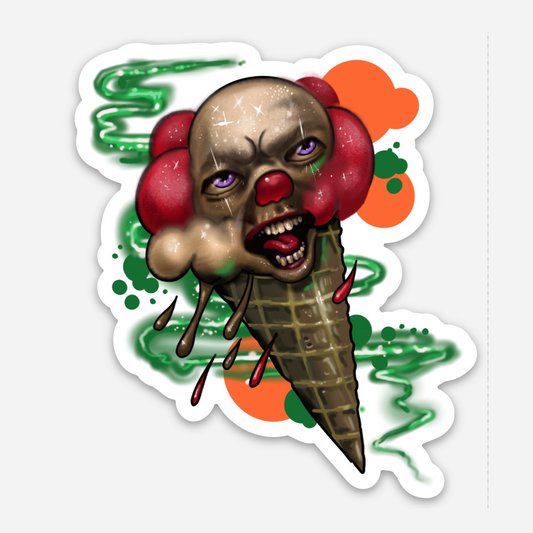Clown Cone Sticker